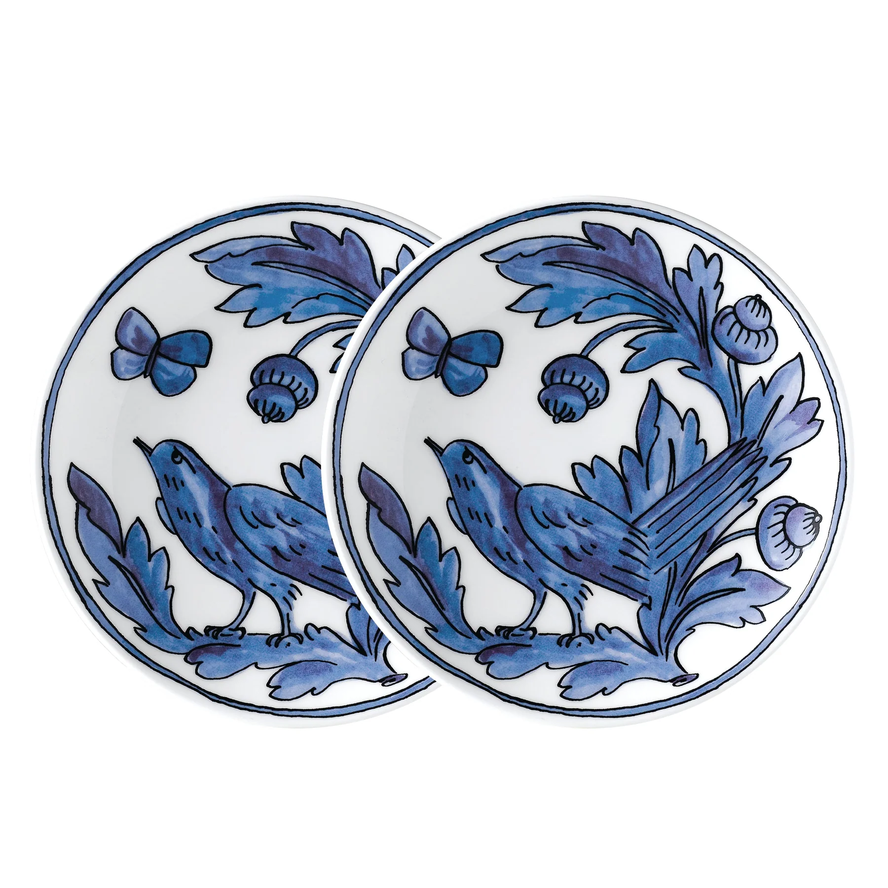 Heritage - Blue Bird - Appetizer Plates - Set of 2