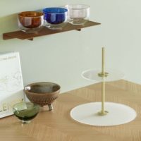 Bowl, glass, clear/pink - Imagen 2