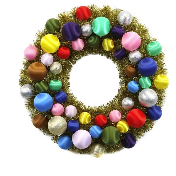 SATIN BALL WREATH