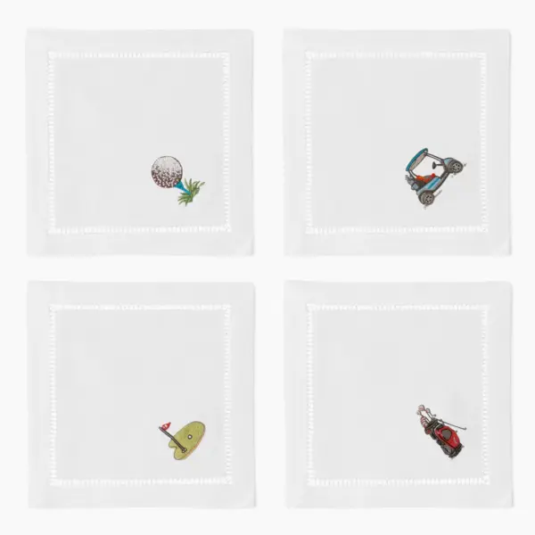 Golfing Cocktail Napkins Set of 4