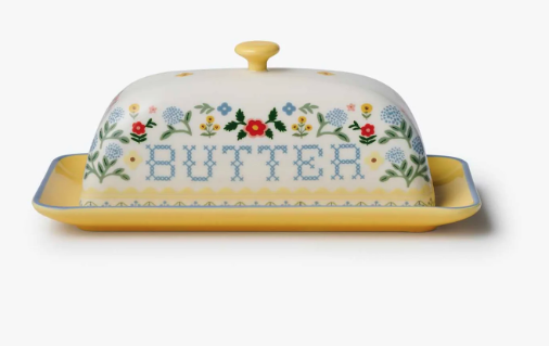 Home Sweet Home Porcelain Butter Dish