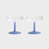 Coupe twirl blue set of 2