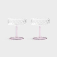  Coupe twirl pink set of 2