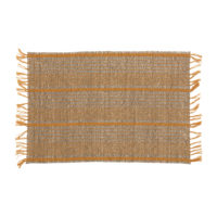 Bamboo Placemat with Stripes and Fringe