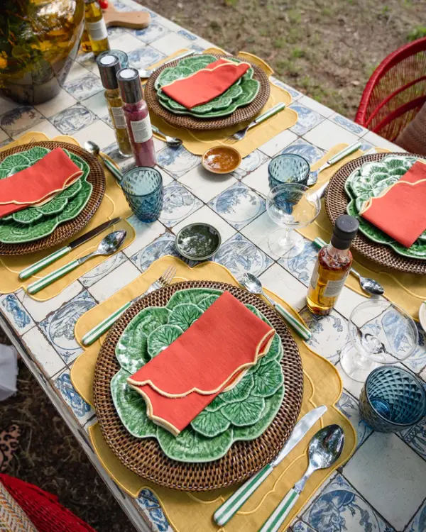 Placemat Belmonte Yellow With Yellow Set Of 8 - Imagen 2