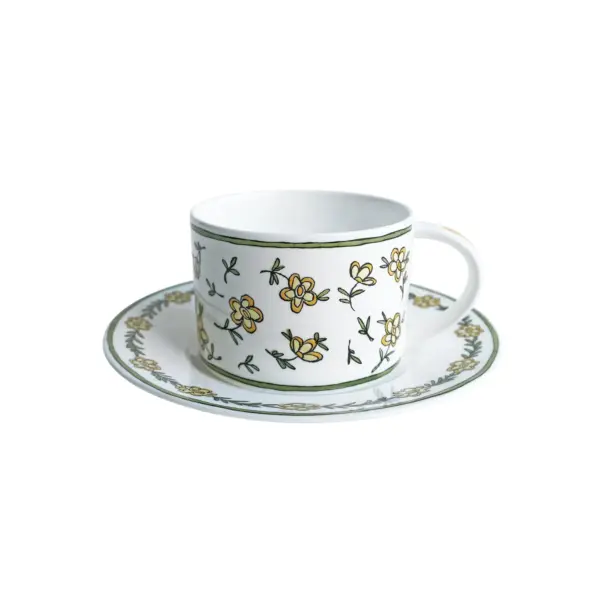 Heritage - Daisy Chain - Cup and Saucer Set of 2