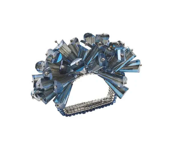 Dazzle Napkin Ring in Midnight Set of 4