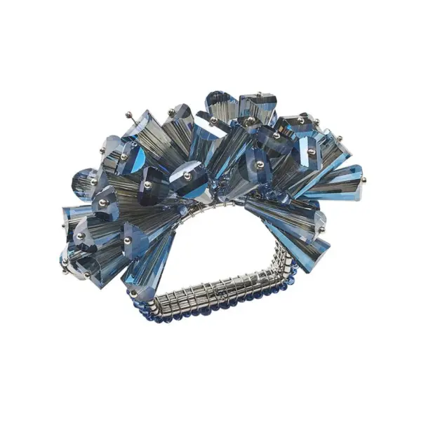 Dazzle Napkin Ring in Midnight Set of 4