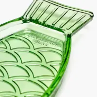 Dish Transparent Green Fish & Fish - Imagen 2