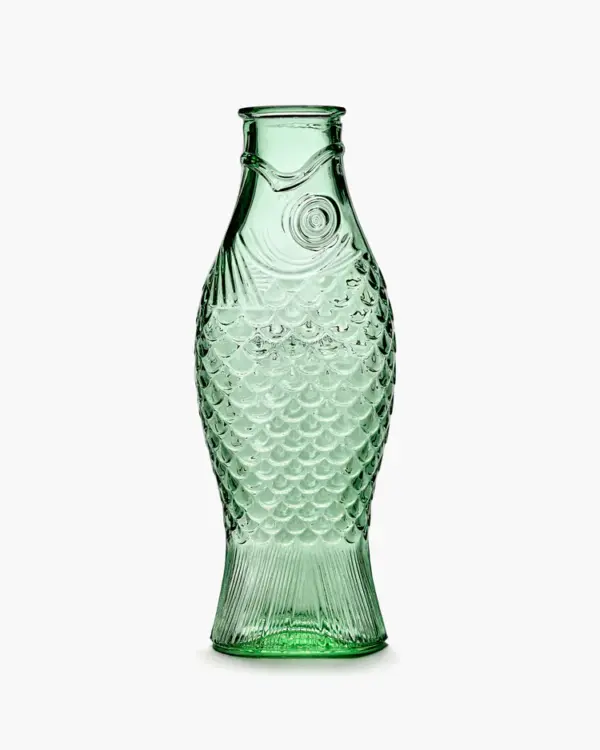 Carafe Green Fish & Fish With Glass - Imagen 2