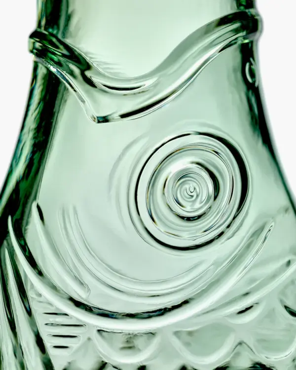 Carafe Green Fish & Fish With Glass - Imagen 3