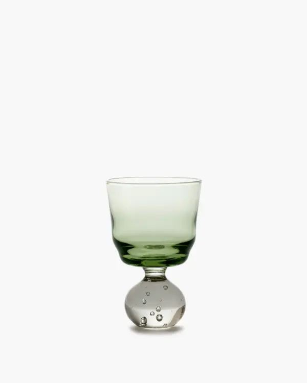 Stem Glass Green Eternal Snow S Set of 2