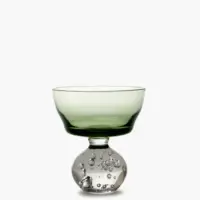 Stem Glass Green Eternal Snow M Set of 2