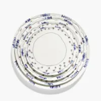 Dinner Plate Anemone Milk Midnight Flowers Set of 4 - Imagen 6