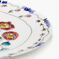 Serving Plate S Anemone Milk Midnight Flowers - Imagen 4
