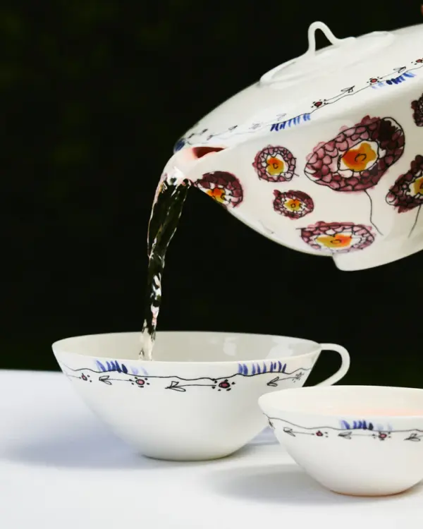 Tea pot Anemone Milk Midnight Flowers - Imagen 5
