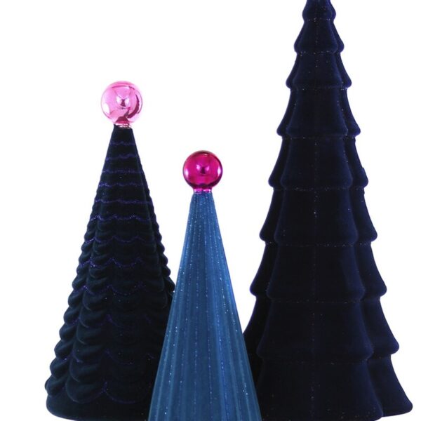 Crushed Velvet Tress Blue Large