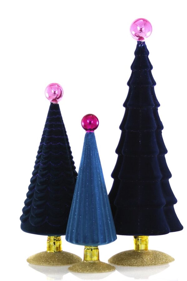 Crushed Velvet Tress Blue Large