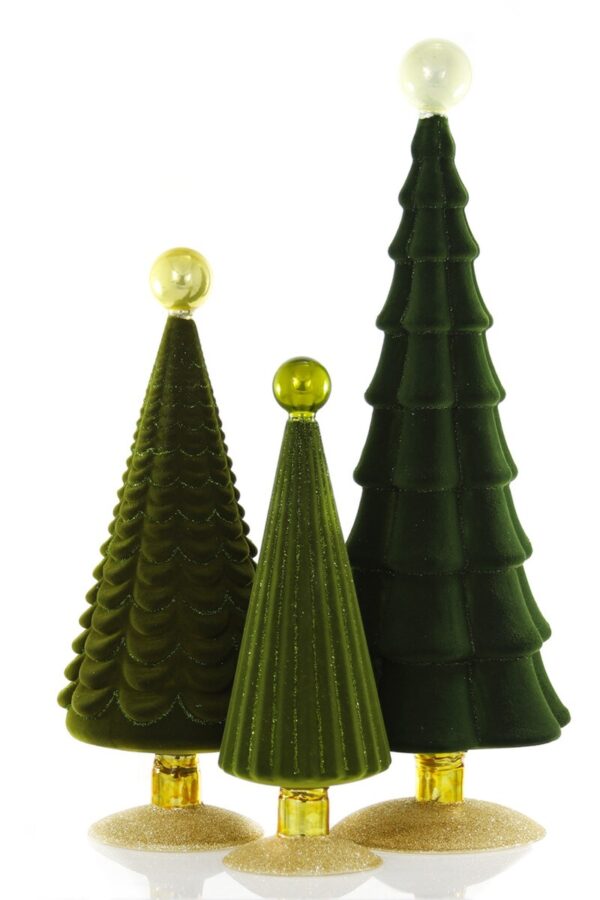  CRUSHED VELVET TREES FOREST - M - Imagen 4