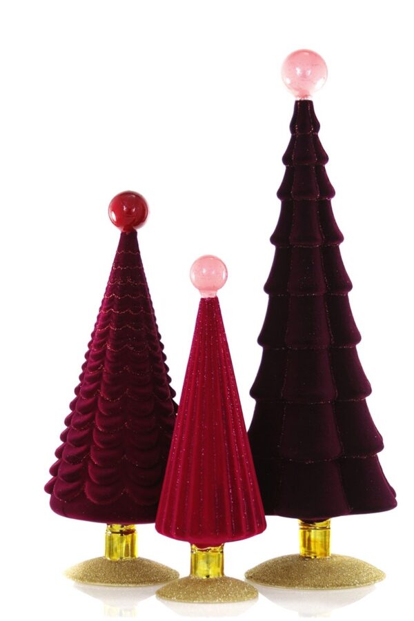 CRUSHED VELVET TREES ROSE - S - Imagen 3