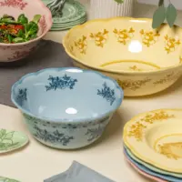 BOWL Ø 30 CM JOSEPHINE DUSTY YELLOW - Imagen 3