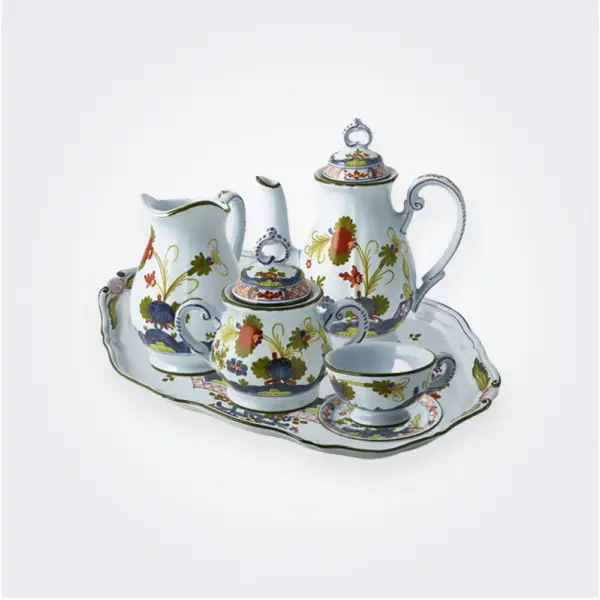 Garofano Imola Coffee Cup and Saucer Set de 4 - Imagen 3