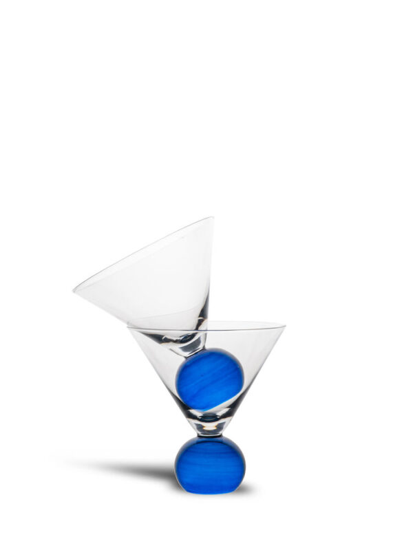 Glass Spice Blue Set 2pcs