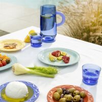 Glass dew blue set of 2 - Imagen 2
