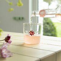 Glass flora red set of 2 - Imagen 6