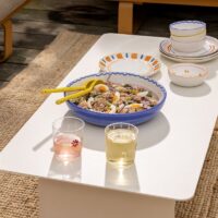 Glass flora white set of 2 - Imagen 3