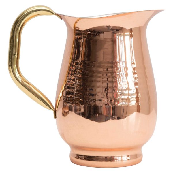 Hammered Stainless Steel Pitcher, Copper Finish