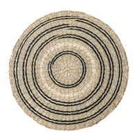 Placemat, Black-white, Seagrass