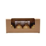Glass Ornament Place Card Holders w/12 Cards S/16