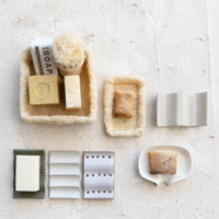 Stoneware Soap Dish 3 Styles (Each One Will Vary) - Imagen 2