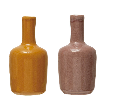 Stoneware Vases Reactive Glaze Medium