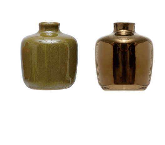 Stoneware Vases Reactive Glaze Small