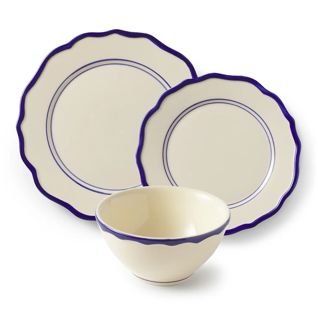 Jane Side Plate Blue Set of 6 - Imagen 2