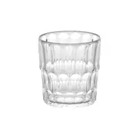 LOW TUMBLER PATTERN 1/2/3 VANITY CLEAR SET OF 6