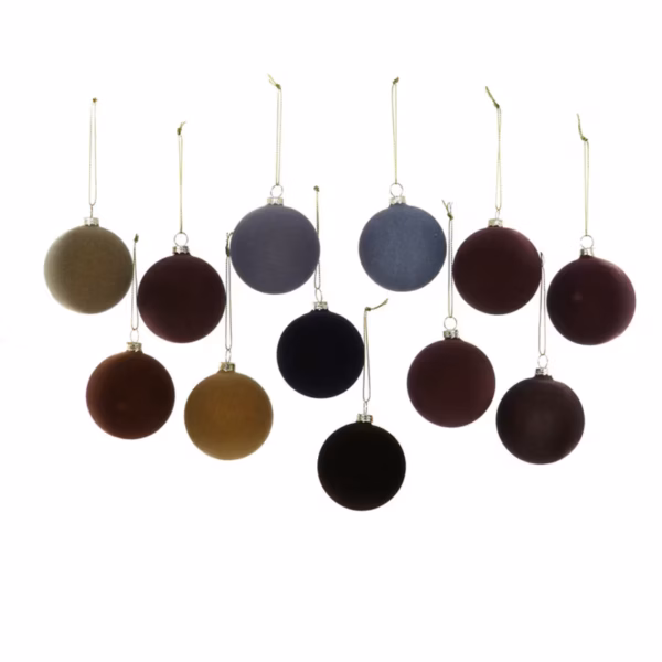 Crushed Velvet 12 Asst-Med Neut Dark Set of 6