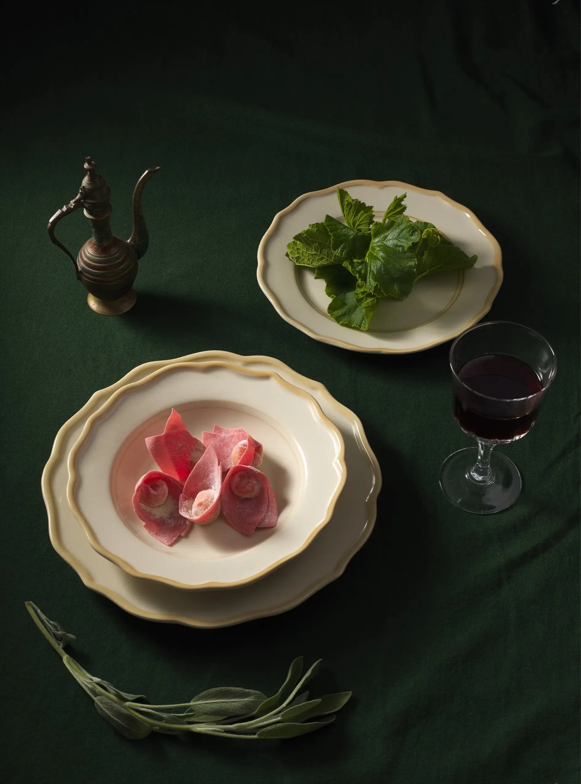 Colette Side Plate Beige Set of 6 - Imagen 5