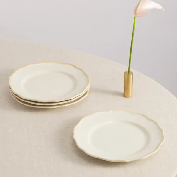 Colette Side Plate Beige Set of 6