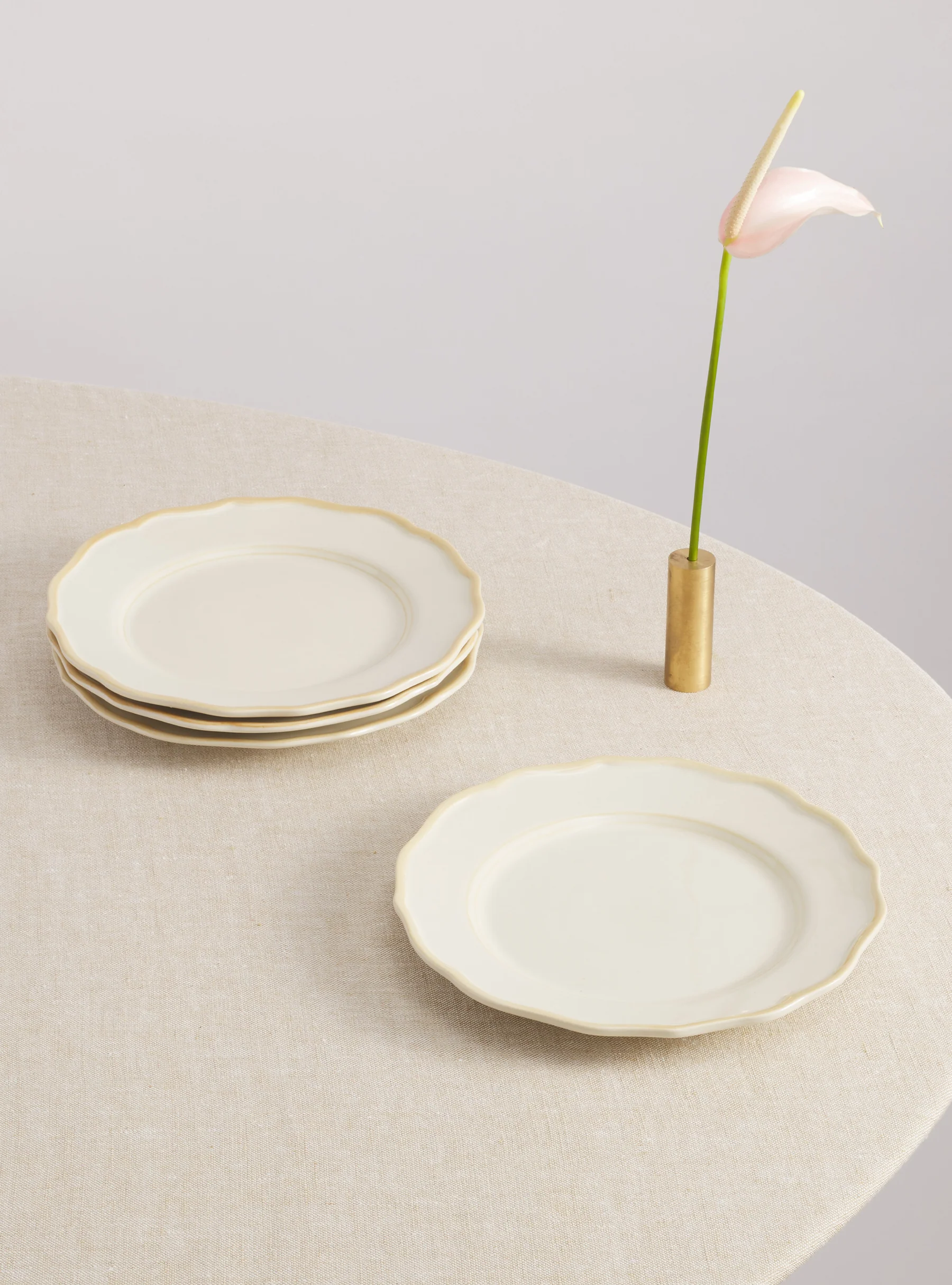 Colette Side Plate Beige Set of 6
