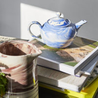 MARBLED TEAPOT BLUE - Imagen 2