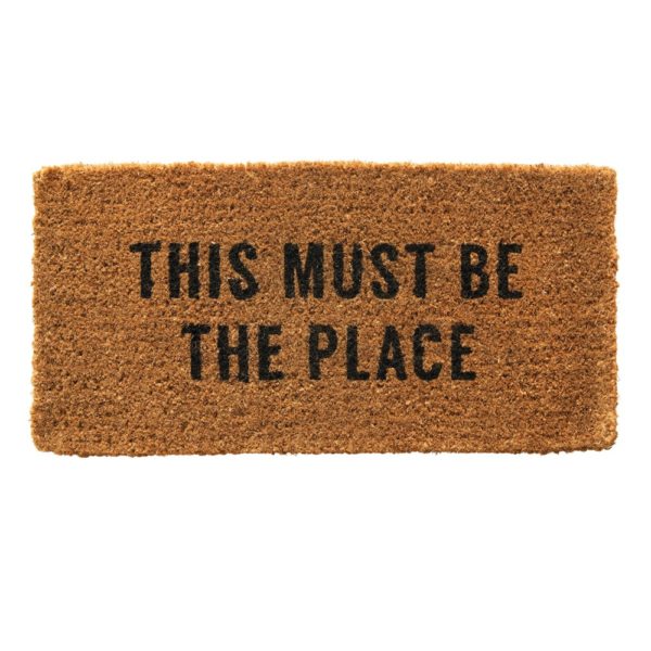 Natural Coir Doormat "This Must Be The Place”
