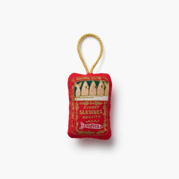 Sardine Embroidered Ornament
