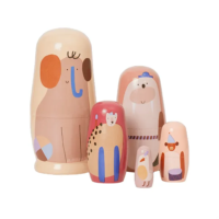 Critter Nesting Dolls Multi