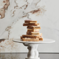 AVAJI CAKE PLATE WHITE - Imagen 2