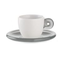 SET 6 ESPRESSO CUPS WITH SAUCERS GOCCE