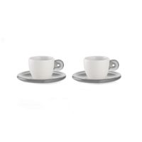 SET 6 ESPRESSO CUPS WITH SAUCERS GOCCE - Imagen 2