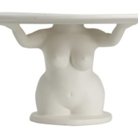 AVAJI CAKE PLATE WHITE